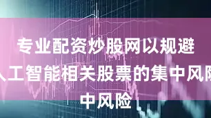 专业配资炒股网以规避人工智能相关股票的集中风险
